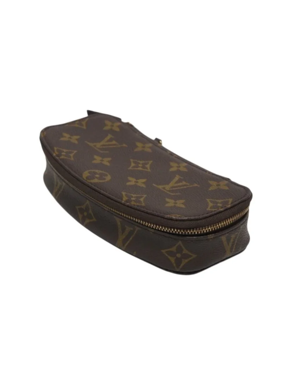 Louis Vuitton Poche Monte Carlo Jewelry Case Brown Gold